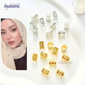 10pcs Ring hijab cincin klip manik hijab