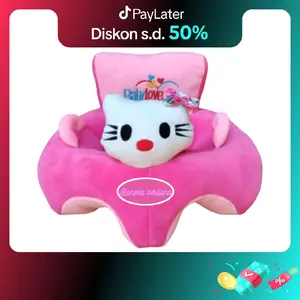 Sofa Bayi JUMBO Belajar DudukKursi Duduk Bayi Bahan Velboa Halus & Lembut Usia 4-12 Bulan Karakter Lucu Cocok untuk Laki-laki dan Perempuan