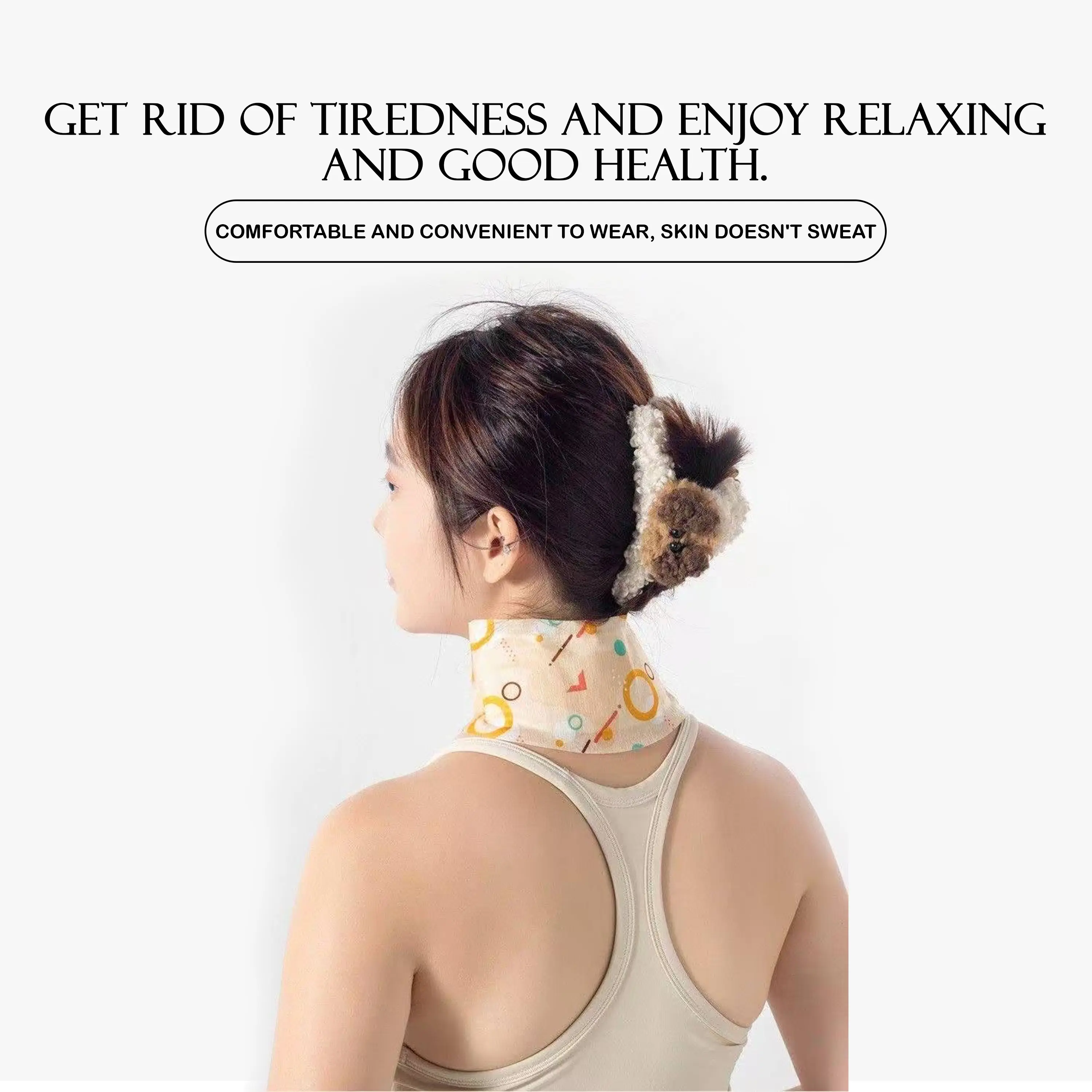 Buy 5 get 5 Youmi Herbal Essence Neck Hot Compress New design Wraps around the neck Quickly relieves shoulder and neck pain Promotes blood circulation Relieves muscle strain "First aid patch" for people who sit for a long time/look down at their phones