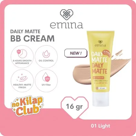 Emina Daily Matte BB Cream 16g | BB Cream Ringan dengan Hasil Matte Natural! 3