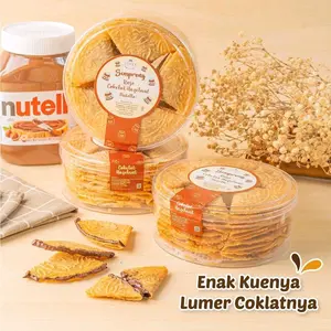 Loves Semprong Rasa Cokelat Hazelnut (Nutella) Makanan Ringan Cemilan Enakan Coklat Chocolate Food Snack