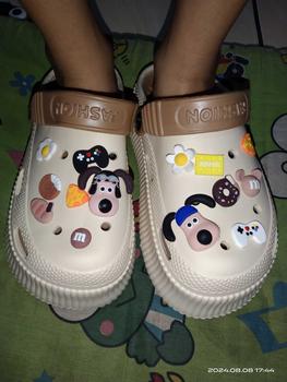 Product Review of TEFANSY Wanita Sandal Kodok Santai Sol Tebal Sandal Baim Lentur Wedges Baim Pperempuan Bae Clog Sepatu from F**a 0