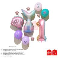 Gambar DINOSO Paket Dekorasi Mermaid Angka Jumbo 1set Balon Dekorasi Ulang Tahun Tema Purti Duyung Lucu - Paket Mermaid2 Angka 3 dari DINOSO INDONESIA Kota Administrasi Jakarta Barat 5 Tokopedia