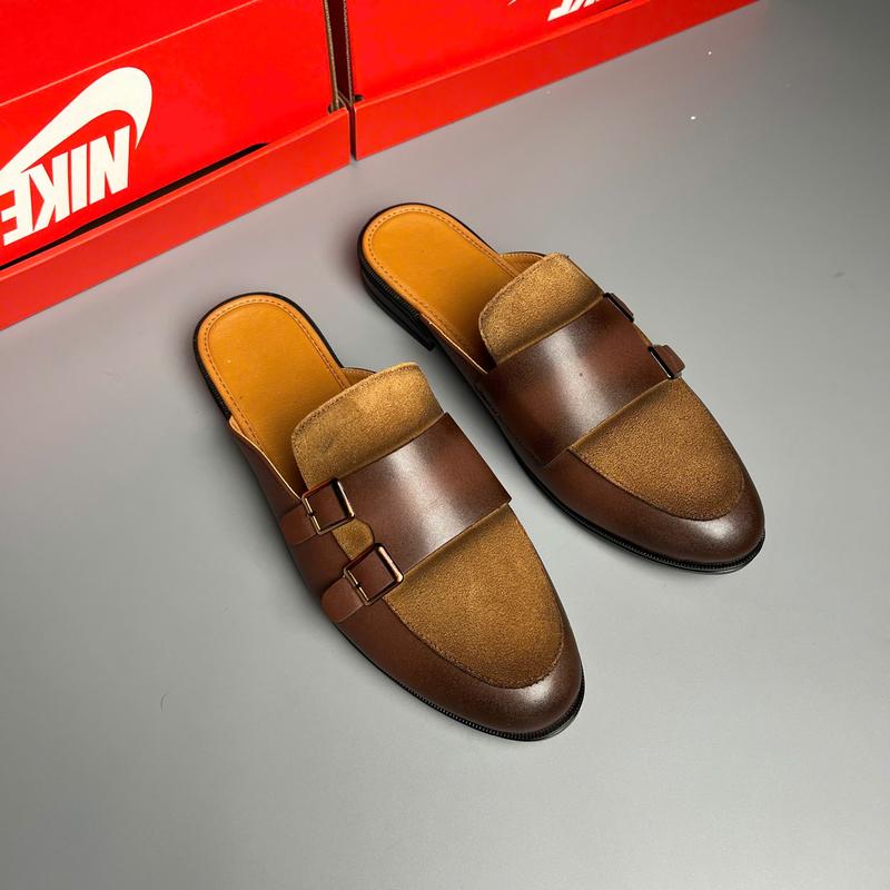 Sục Nam MONTRAPK bắn tỉa patina sang trọng - SAM STORE giày hở gót & guốc DéP Shoes sục nam 20 giày sục