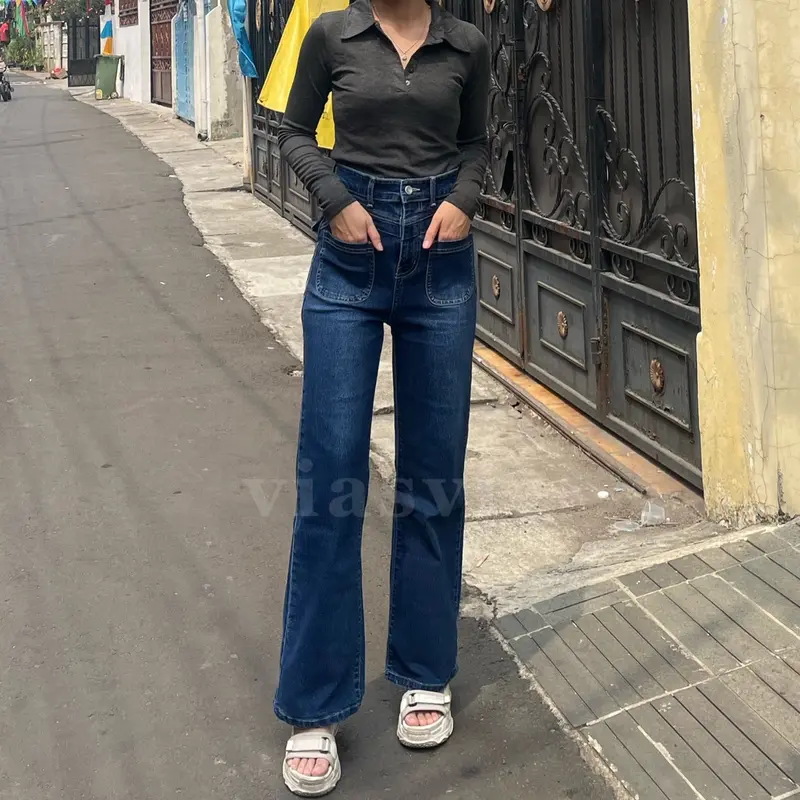 Viasvie - Mia Pocket Straight Jeans 6