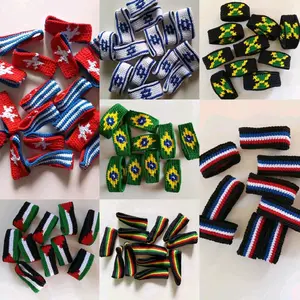 (2) pcs Gelang tangan rajut papua,kejora,Brazil,jamaika,Israel,dan lainnya