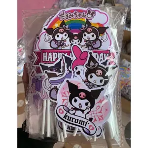 ￼TOPER KUROMI ATAU CINAMOROL  KARAKTER TUSUK MURAH/HIASAN KUE ULANG TAHUN