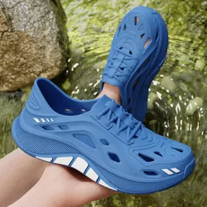 Flex&ToeSpots Sepatu olahraga wanita Desain warna biru berventilasi lubang dengan solen anti slip ketinggian 3.5cm cocok untuk aktivitas luar ruangan seperti berjalan di sekitar air nyaman dan ringan dipakai 202512304607