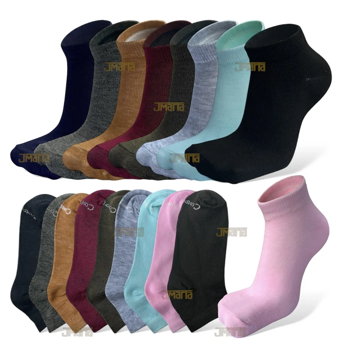 kaos kaki pendek 3 pasang untuk pria dan wanita dewasa tebal.
