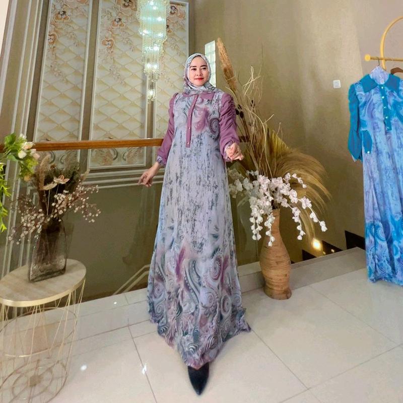 Zulfa Abaya Set Hijab Terbaru Gamis 3