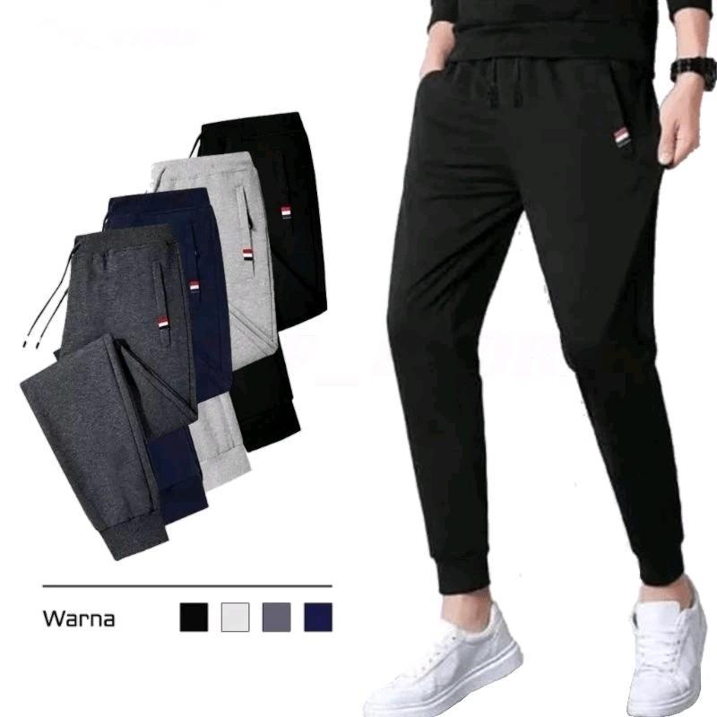 Celana Jogger Panjang Baby Terry Dewasa Uniseks Berpori Nyaman Sport Joger 5