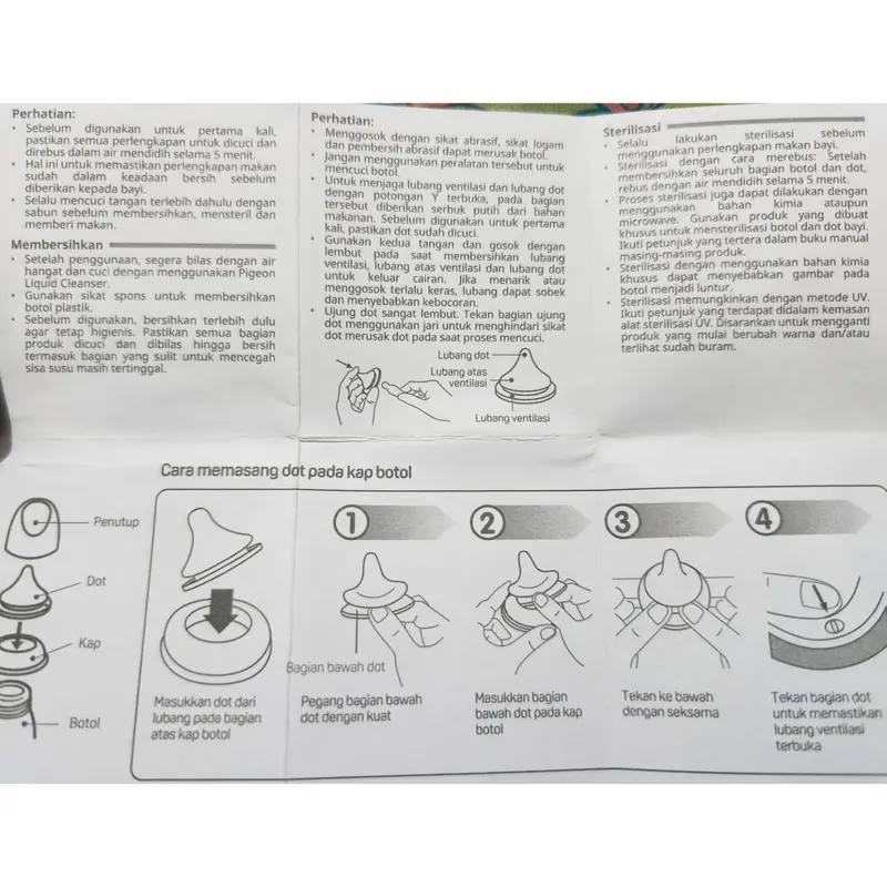 PIGEON Botol Standard Peristaltic Nipple PP RP MM 50ml 120ml 240ml | Botol Susu Bayi 5