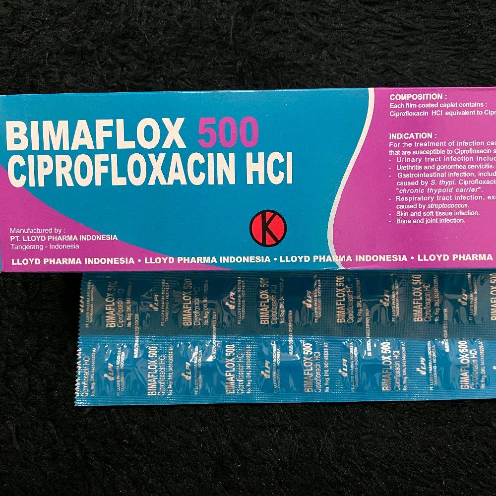 Bimaflox 500 mg 10 Kaplet  (OBAT PER STRIP)