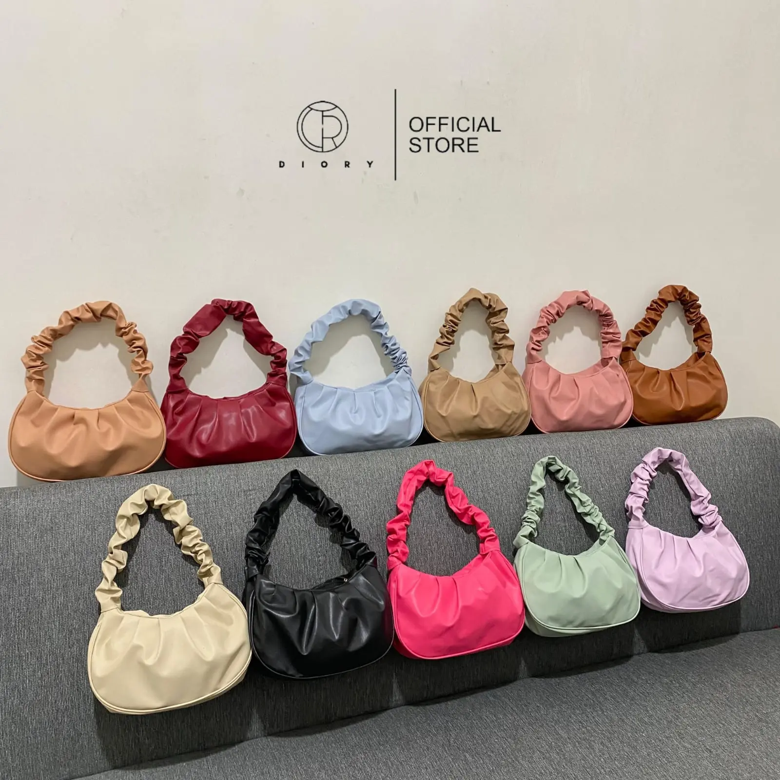 [DIORY] LOLY BAG - Tas Wanita Kerut - Tas Jinjing - Tas Tenteng Wanita - Tas Tangan - Tas Jinjing Mini - COD