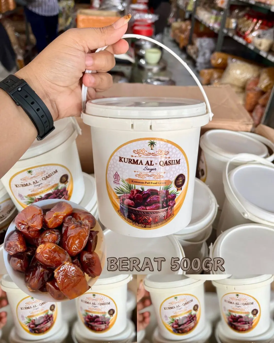 Kurma Al qaseem 500 gram / PACKING PLASTIK