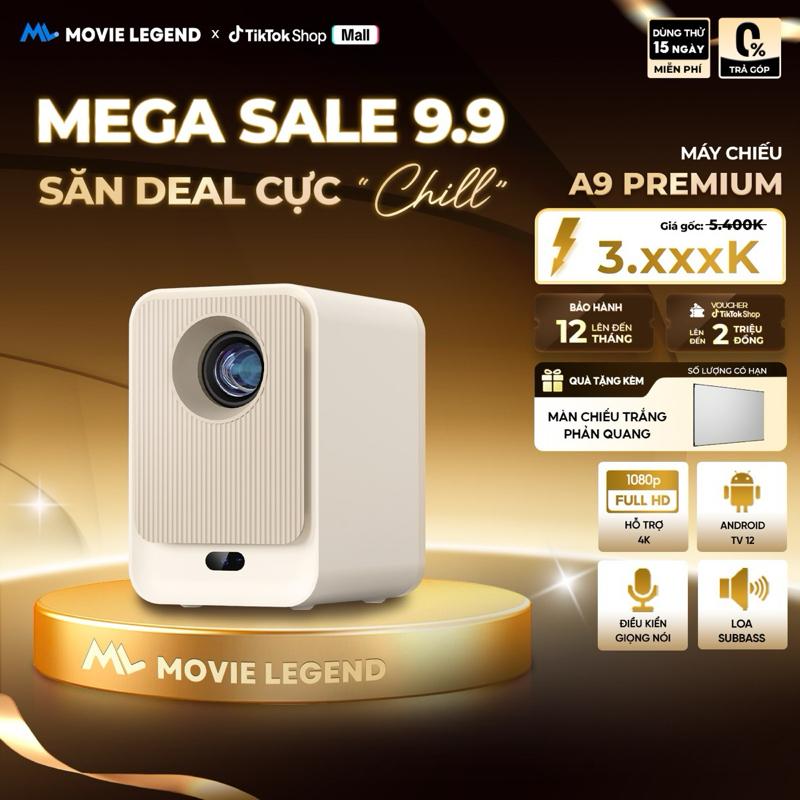 Máy Chiếu A9 Premium - Máy Chiếu Movie Legend, Độ Phân Giải Full H
