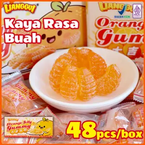 [HALAL] LIANGGUI Jeli Permen Rasa Jeruk – Pilihan Cemilan Premium untuk Perayaan Hari Raya Idul Fitri, Dibuat dengan Aroma Jeruk Alami, Tekstur Lembut dan Kenyal, Cocok untuk Santai di Rumah/Berbagi di Pertemuan & Cemilan Ringan Sehat Anak-anak