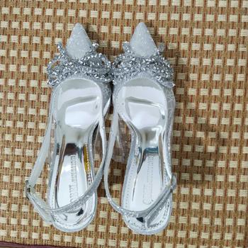 Product Review of GIÀY CAO GÓT BLING BLING CHẤT LIỆU KIM TUYẾN PHỐI NƠ KIM SA 5-7-9cm from k**n 7**3 0
