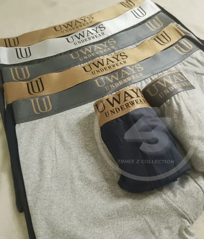 Paket Campur Boxer Celana Dalam Pria Serian Gold dan Emas 6 PCS Katun Lembut Nyaman dengan Karet Emas - Art cuci kering regular 2