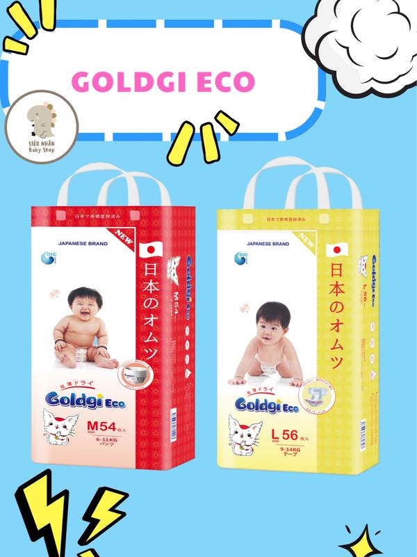   KHÔNG QUÀ  Tã Bỉm Goldgi ECO Nhật Bản cho bé đủ size dán quần 