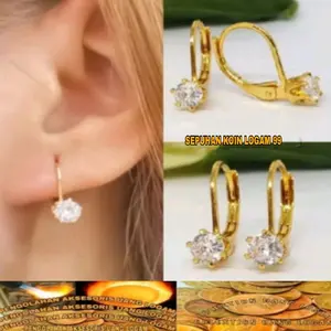 anting desi jandul terbuat dari bahan koin logam asli 1991_1992 anti karat