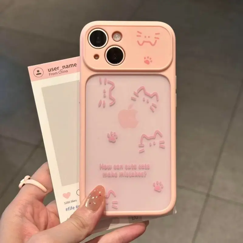 Casing HP Cat Series Soft Case Transparan Pelindung Kamera Premium ...
