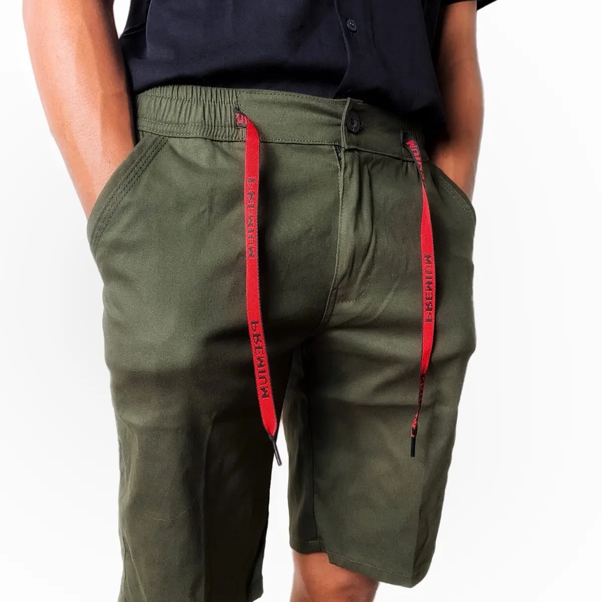 Celana Pendek Shorts chinos casual Polos TRD Combed Strech dengan Pinggang Karet Rib premium kain katun combed premium