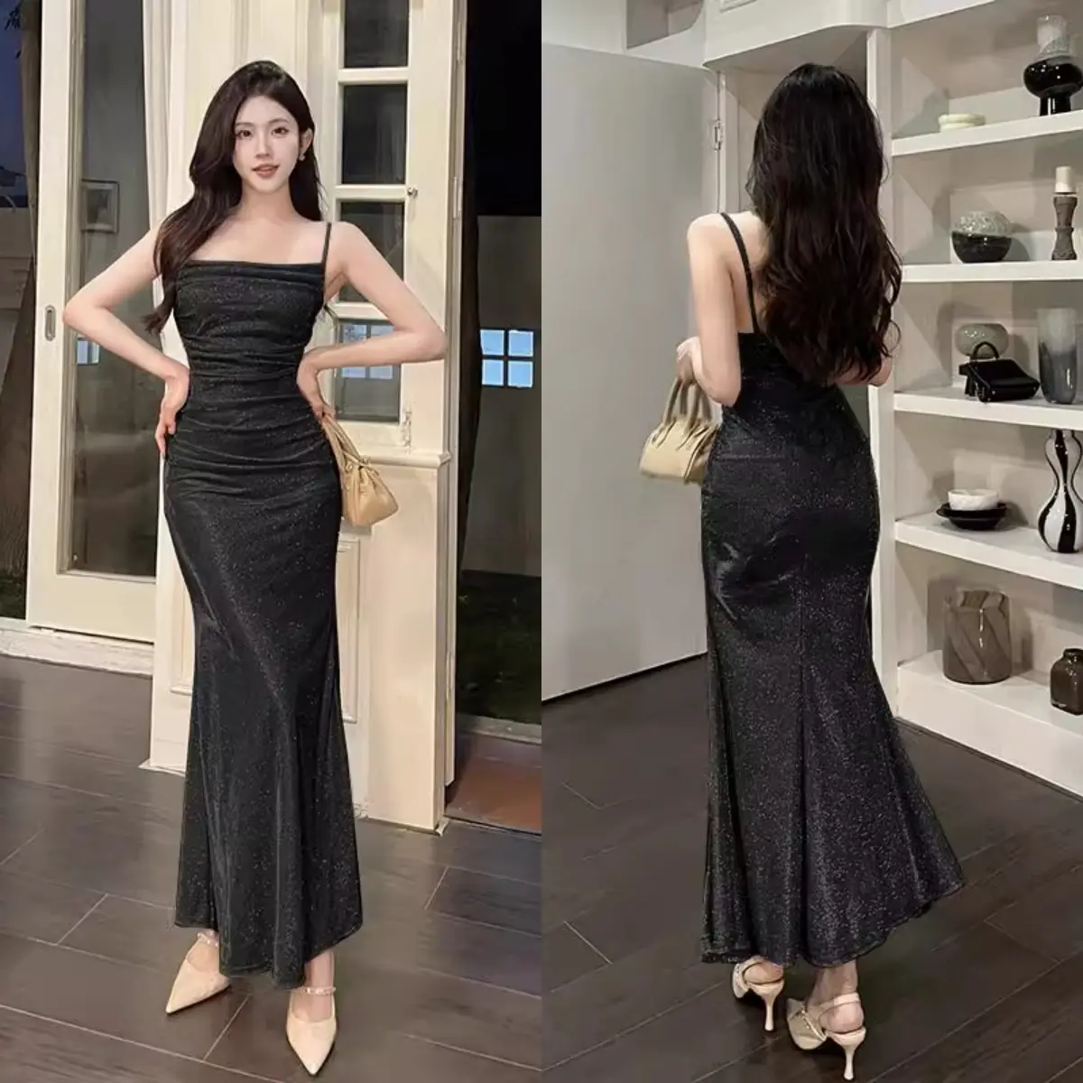 25018 summer blue off shoulder prom press body dress elegant midi dress Korean fairy style sleeveless formal gown for women satin bridesmaid dress spaghetti strap slim womenswear - TikTok Shop Philippines 25018 summer blue off shoulder prom press body dress elegant midi dress Korean fairy style sleeveless formal gown for women satin bridesmaid dress spaghetti strap slim womenswear - TikTok Shop Philippines