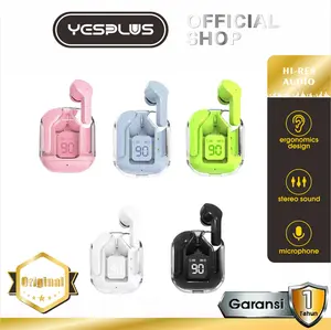 YESPLUS Headset Bluetooth Nirkabel  Layar LED Digital TWS Bass Ponsel Wireless Headphones Earphone