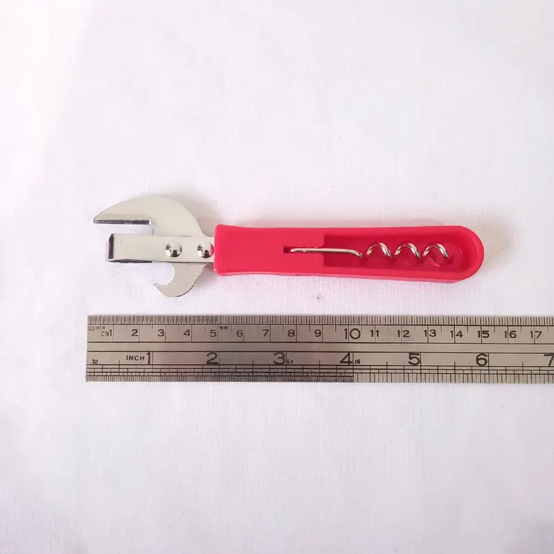 Pembuka Kaleng/Botol 3 in 1, Can/Wine Bottle Opener,  Alat Pembuka Kaleng Botol Manual Kitchenware Biru Hijau Kuning Merah 4