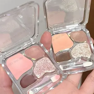 7S MUGELEEN Korean Mini Eyeshadow Mix 4 Warna High Pigment Shimmer Matte Pocket Bronze Highlight Waterproof & Tahan Lama 4 Gr