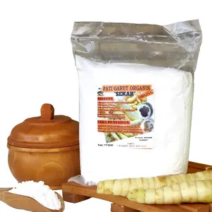 Tepung pati garut asli 1 KG Bahan alami organic bebas Gluten bersih putih Susu