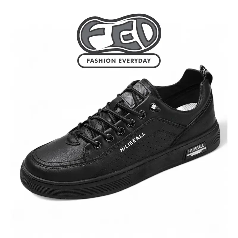 FED Sepatu Sneakers Import Pria Wanita TAKENO BLACK Casual Shoes Snekers Hitam Kerja Putih 40