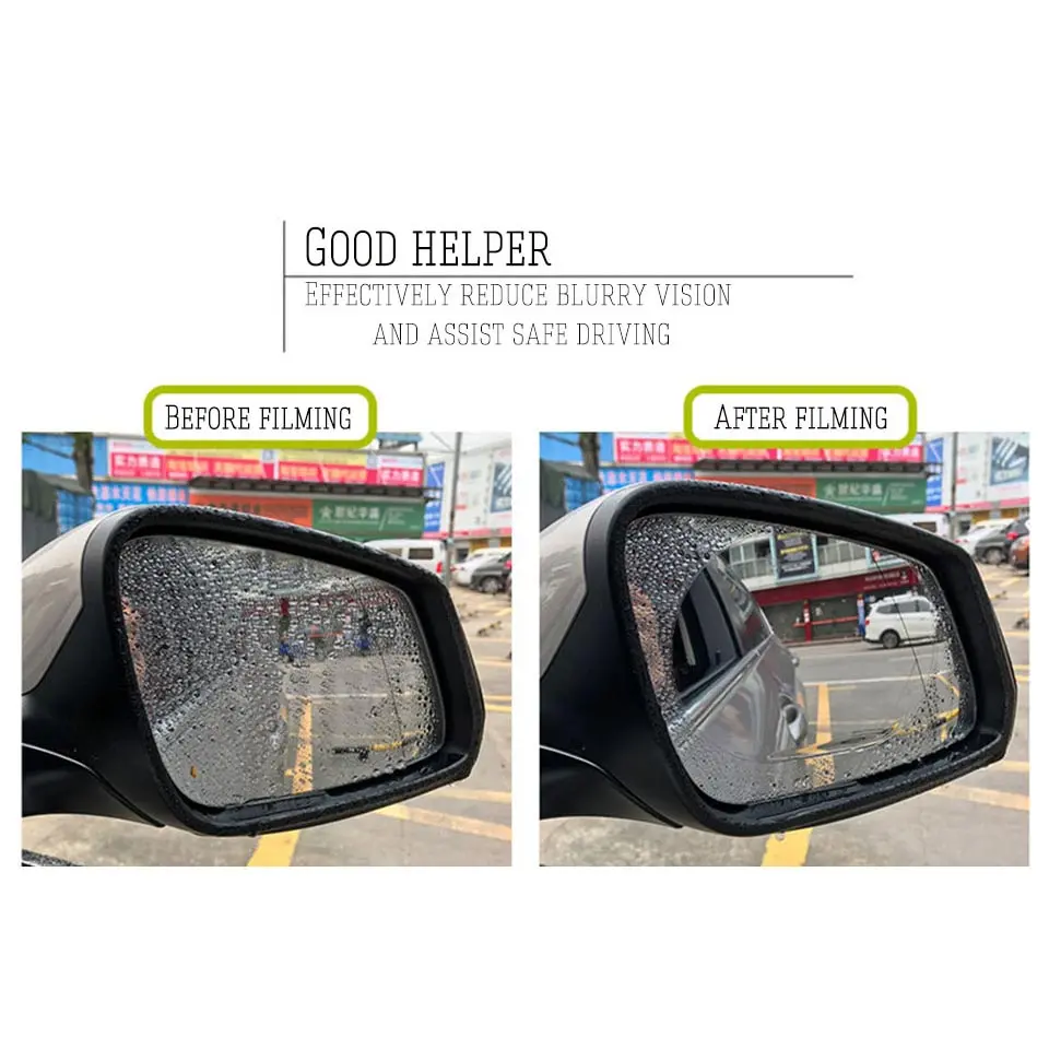 NewBee Sticker Oval Kaca Spion Rainproof Waterproof 2 PCS - TY353
