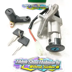 KUNCI KONTAK SET MIO LAMA/MIO SMILE/MIO SPORTY/MIO NEW/MIO OLD+KUNCI JOK BELAKANG KOMPLIT TINGGAL PASANG kunci  jok