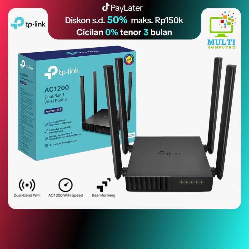 TP-LINK Archer C54 AC1200 Dual-Band Wi-Fi Router Extender - Shop ...