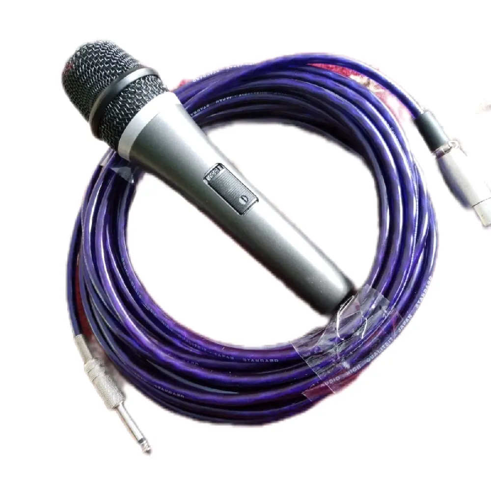 Mikrofon Swara Bagus dengan Kabel Panjang 10 Meter - Putih - Mic