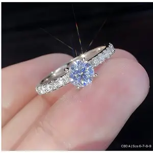 Cincin Xuping Wanita Silver Ring Full Permata Elegnt COD