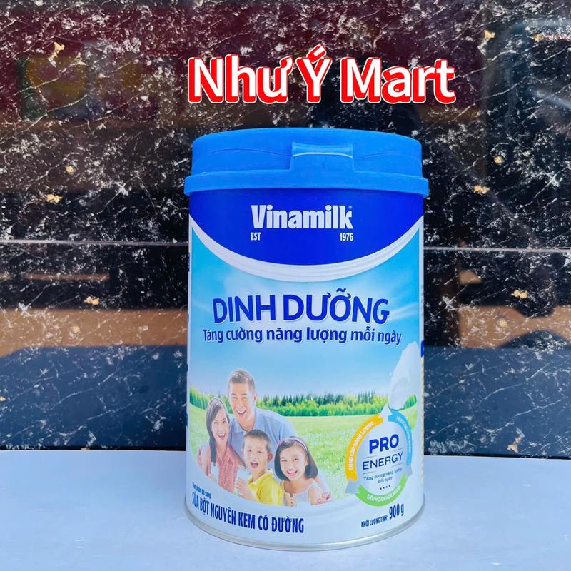 Sữa dinh dưỡng nguyên kem vinamilk tăng cường năng lượng mỗi ngày lon 900g