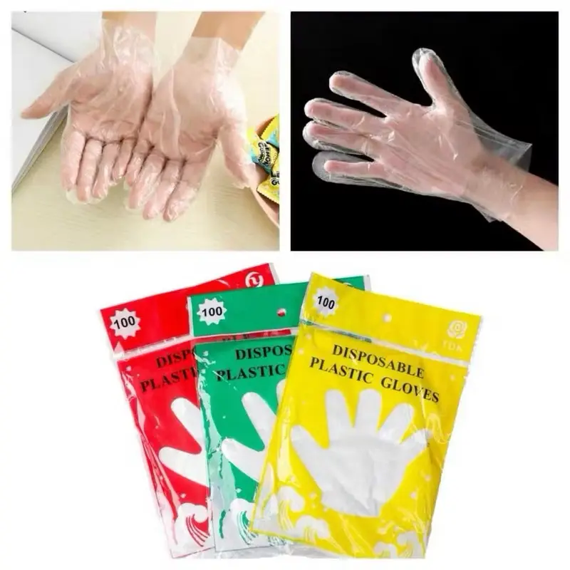 SL - [1 Pack isi +-100 pcs] Sarung Tangan Plastik Sekali Pakai Makan Premium Serbaguna Random Pack