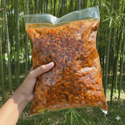 250 Gram Makaroni Cikruh Pedas Renyah  Snacks Premium Mantul jajanan kekinian