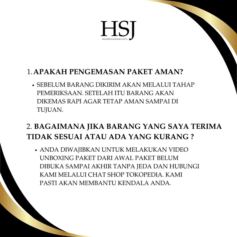 HSJ Gagang Kunci Pintu / Handle Pintu Komplit Ukuran Tanggung 20 cm Bulat Kotak 8