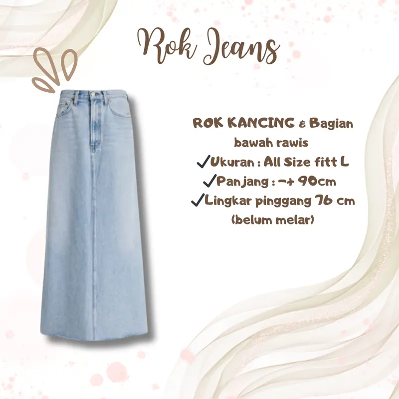 One Set 3 in 1 Rok Jeans + Rajut Stripe + Pashmina Outfit Casual Ootd Jalan Korean Style BC38 5