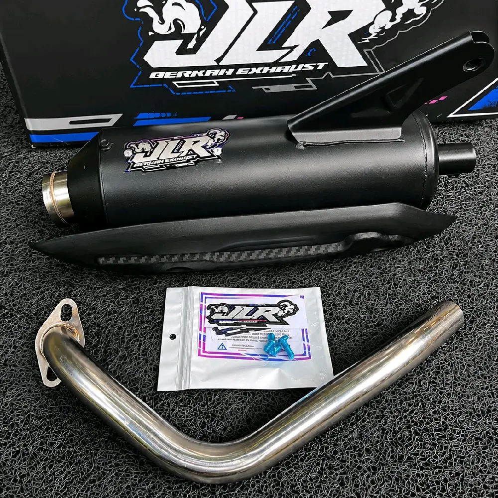 knalpot original JLR EXHAUST  moncong SHIJIRO Racing bahan PREMIUM fulsistem tinggal pasang untuk segala jenis motor metic mio vario beat pcx nmax aerox fino xeon Motorcycle