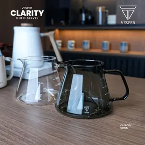 Vesper clarity coffee server glass flow breaker  / tempat wadah kopi pour over agitation cone 500ml