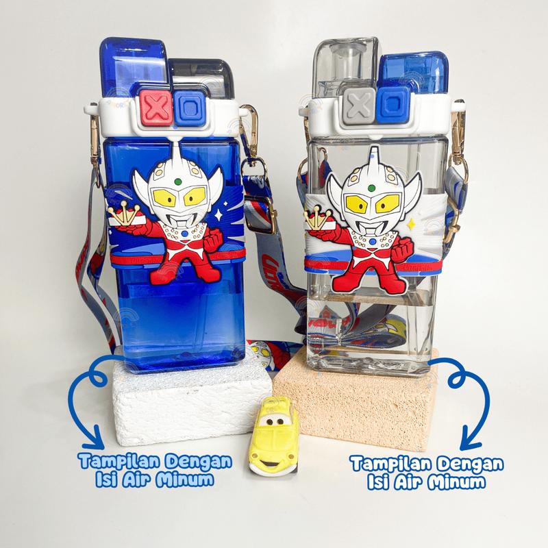 ￼Botol Minum Anak Sanrio 2in1 520ml Tritan Dual Fungsi Kuromi Melody Cinnamoroll BPA Free Sedotan Tali 6
