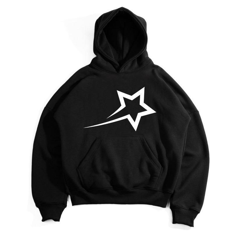 BREW ID Hoodie Boxy Oversize Tebal Hitam untuk Pria dan Wanita - Fleece PE Tebal Gramasi 280 1