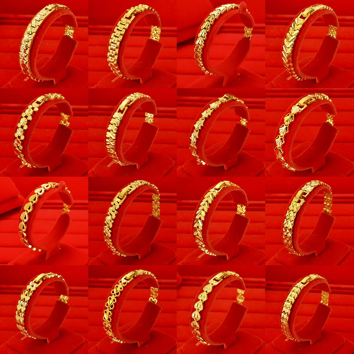 Copper gold-plated watch chain, Geely bracelet, gold-plated accessories, non fading, non peeling alarm jewelry -24H shipping, free gift jewelry box
