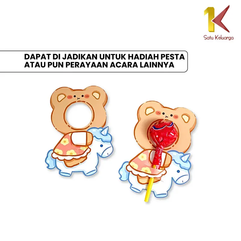 [COD] SK A93 Kartu Ucapan Permen Lolipop Card Motif Kartun Lucu 2