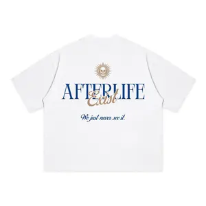 OrionKnit Basic  boxy 16s heavyweight afterlife white Tee Distro Panas Pendek Cztjaijwwcr